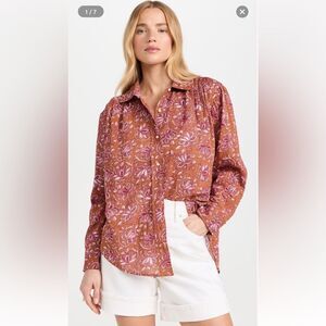 THE GREAT. Cove Button Down Shirt NWT